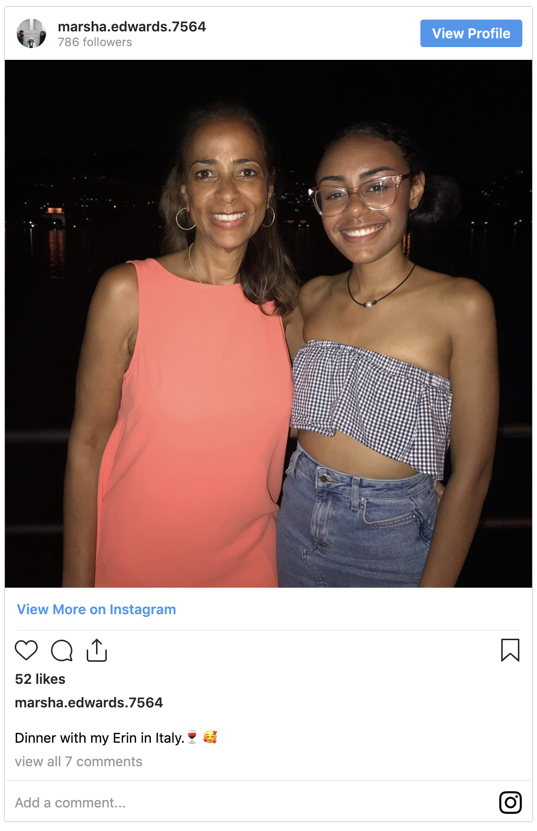 Marsha Edwards and her daughter, Erin, are seen.